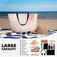 thumbnail image 5 of Fuzoiu Marble Print Waterproof Beach Tote Bag for Women Girls with Zipper,Sandproof Pool Swim Bag,Large Capacity Beach Travel Bag for Pool Swim Travel Everyday, 5 of 7