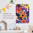 thumbnail image 4 of FORMRS Acrylic Clipboard with Low Profile Clip Standard A4 Letter Size, 12.5" x 9", Colorful Painted Flowers Pattern, 4 of 8