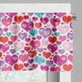 thumbnail image 3 of Ambesonne Valentine's Day Window Valance, Hearts Swirls, 54" X 18", Multicolor, 3 of 5