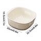 thumbnail image 3 of Fiudx Cesta para Lavar La Cocina, Diseño Multifuncional de Doble Capa, Orificios de Drenaje Finos, Asas para Colgar, Perfecta para Lavar Frutas y Verduras, Ahorra Espacio, Tamaño 25 X 22,5 X 10,5 Cm., 3 of 6