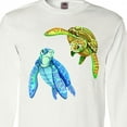 thumbnail image 4 of Inktastic Sea Turtles Swimming Together Long Sleeve T-Shirt, 4 of 5