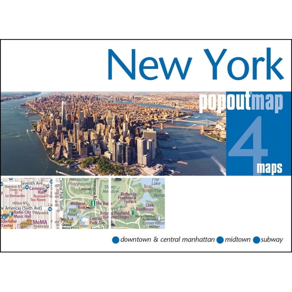 New York Popout Map, (Paperback)