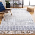 thumbnail image 2 of SAFAVIEH Casablanca Braelyn Diamond Area Rug, Blue/Ivory, 8' x 10', 2 of 8