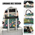thumbnail image 4 of JIALIOU Mini Backpack Purse for Women Quilted Casual Daypack Small Travel Shoulder Bag, Hillside with Wildflowers and Houses, 4 of 7