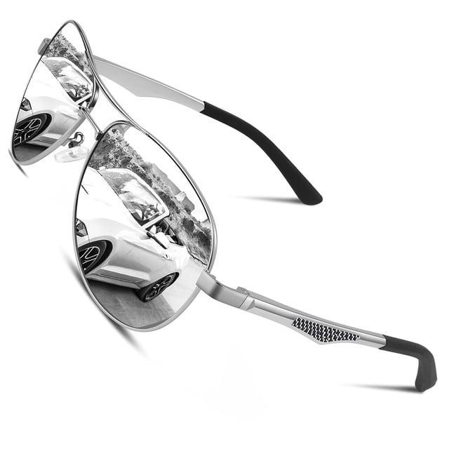 Gafas de sol CGID GA61 Premium Aleación de Al-Mg estilo Piloto polarizadas
