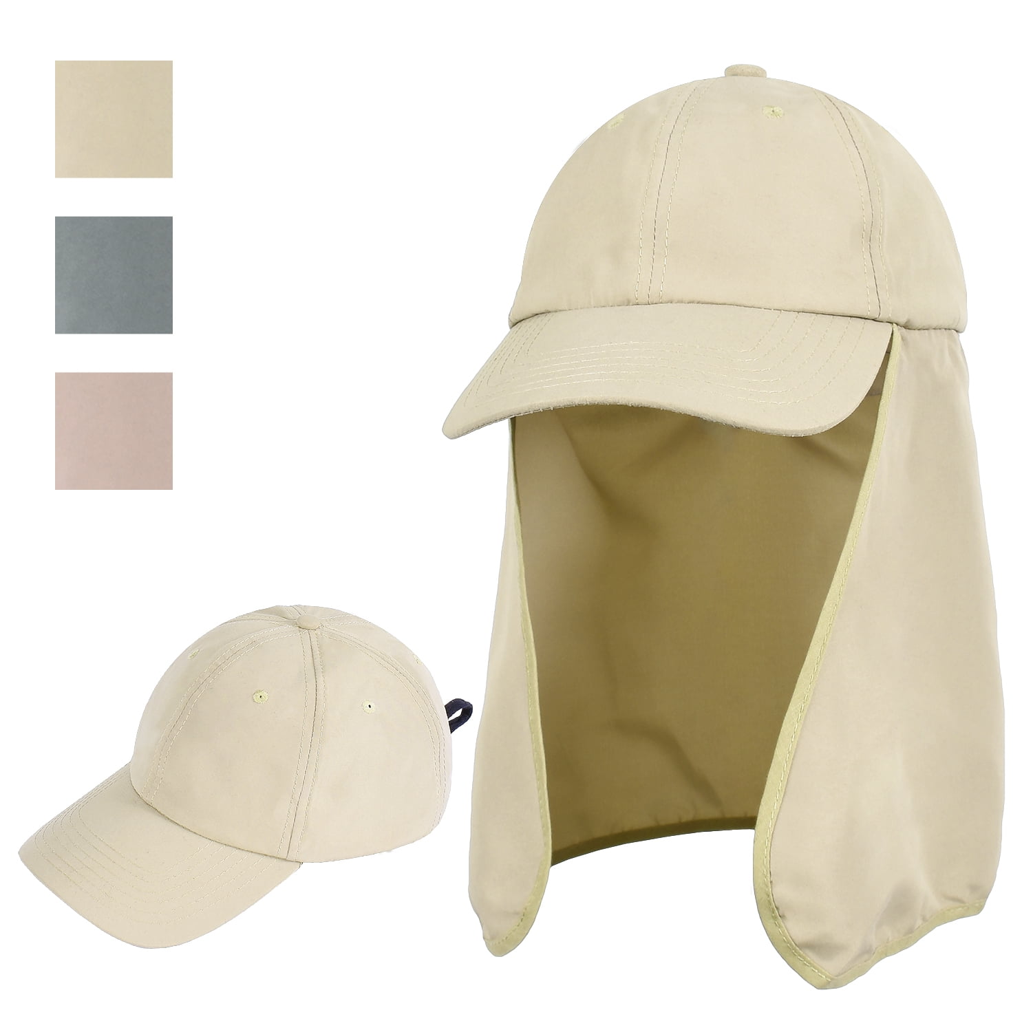 running hat with neck shade