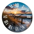 thumbnail image 2 of Designart "Calm Path To Dune Beach IV" Nautical & Beach Oversized Wall Clock, 2 of 5