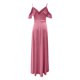 thumbnail image 4 of Vestidos Puntoco Mujer Verano Mujer Sexy Fuera del Hombro Frente Con Cordones Volantes Dividir Noche Larga Una Línea De Terciopelo Vestidos De Fiesta Para Dama De Honor, 4 of 8