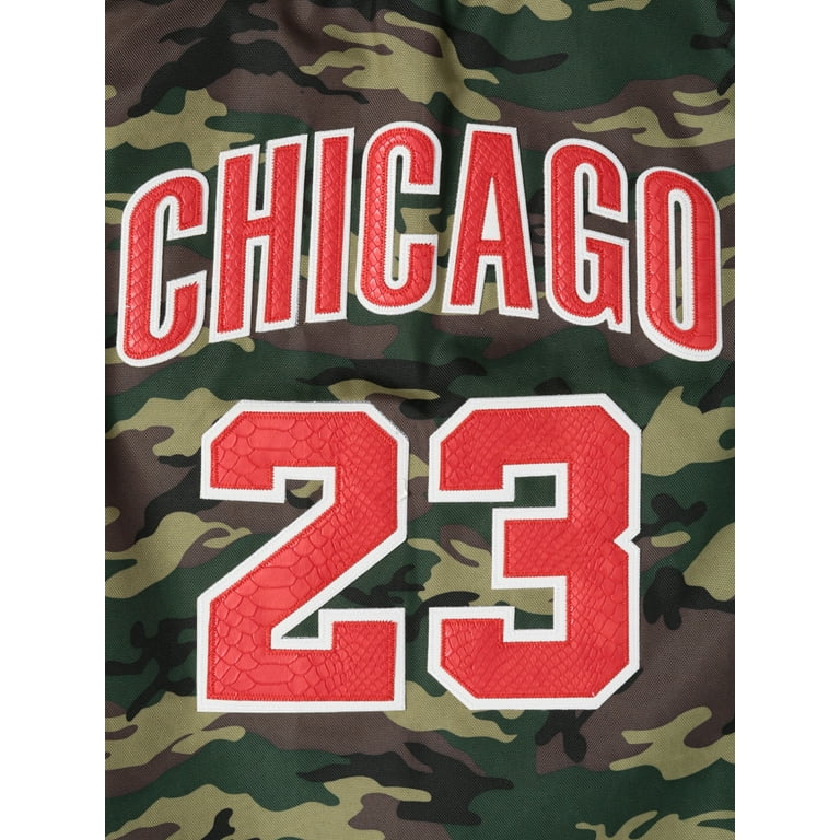 Ma Croix Mens Designer #23 Chicago Goat Camo Jersey Tank Top, Men's, Size: 2XL, Green