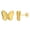 Yellow, variant on Women's 1/4ct TGW Created Alexandrite Yellow Gold Plated Sterling Silver Stud Earrings