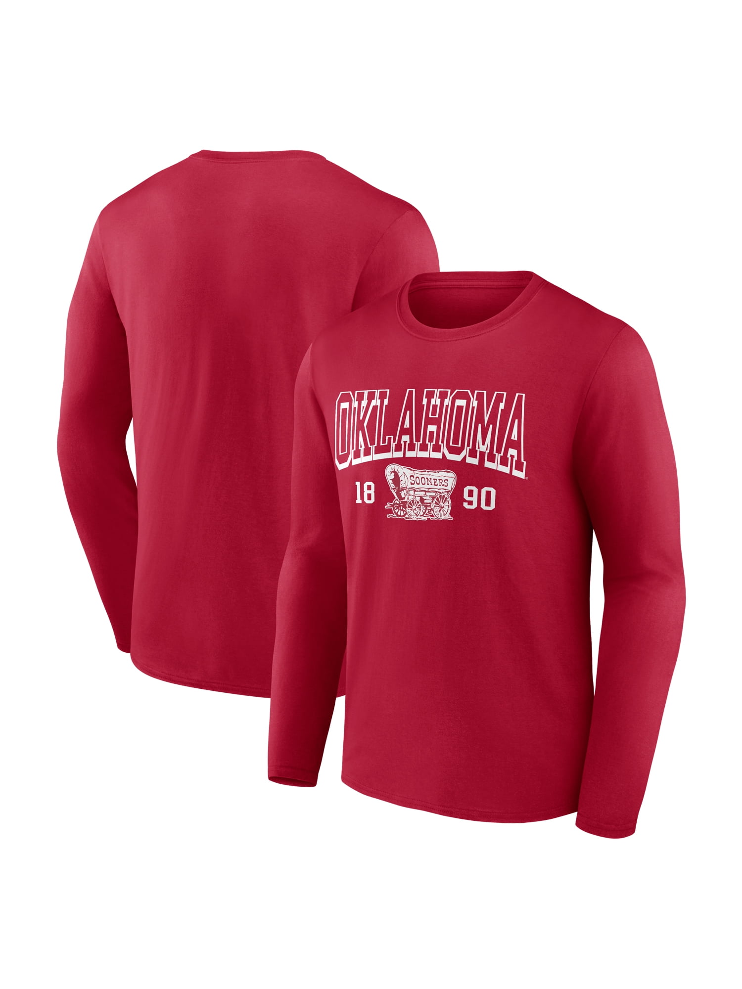 NCAA Oklahoma Sooners Men's Cotton Red Long Sleeve T-Shirt