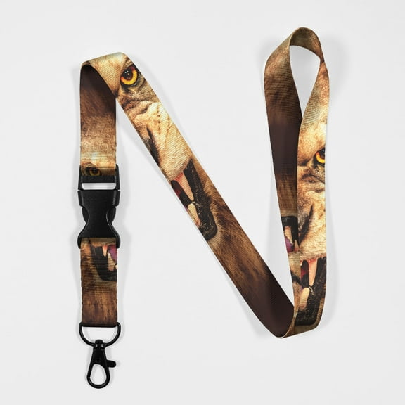 Lion Face Lanyard