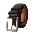 thumbnail image 1 of Cinturones para Hombres Cinturón de Cuero Genuino para Jeans Vestido Negro Marrón Tamaño Regular Grande y Alto para Regalo del Día del Padre, Black-120cm brillar Electrónica, 1 of 4