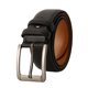 thumbnail image 1 of Cinturones para Hombres Cinturón de Cuero Genuino para Vestido de Jeans Negro Marrón Tamaño Regular Grande y Alto para Regalo del Día del Padre, Black-125cm Sailing Electrónica, 1 of 4