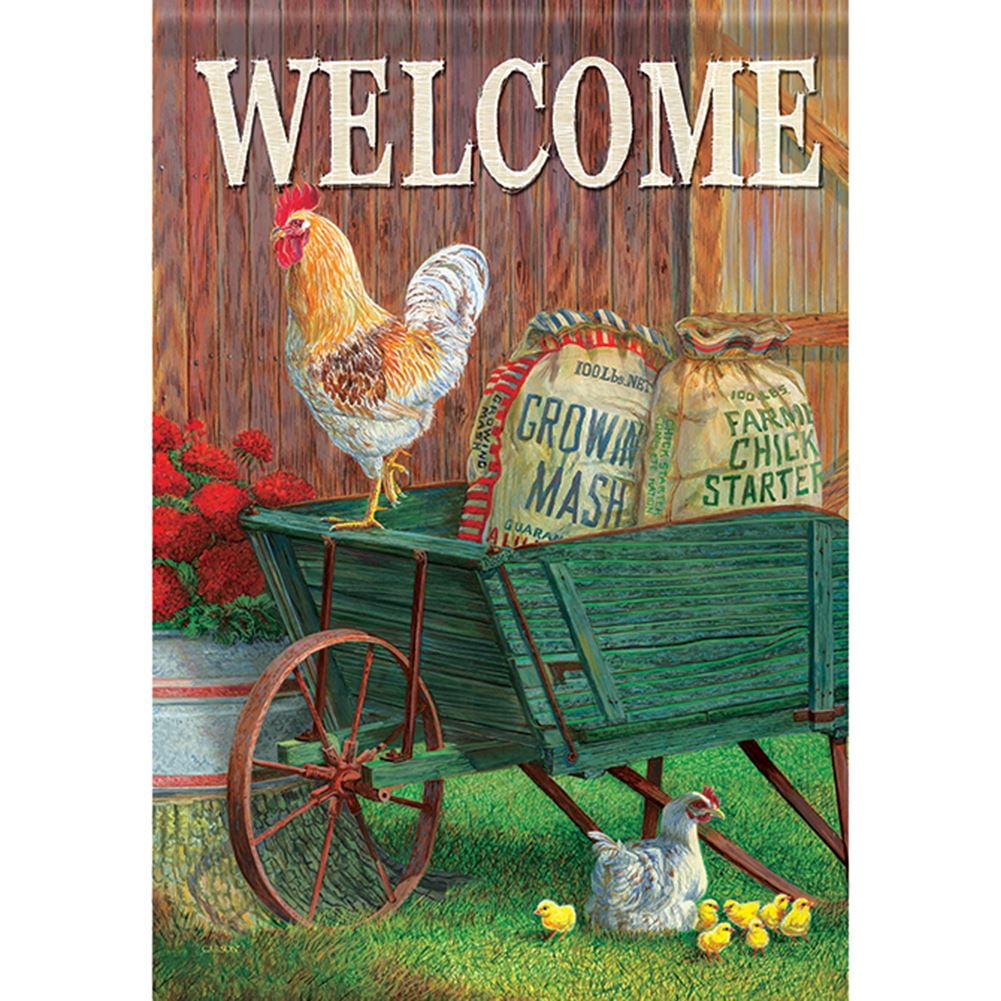 Carson House Flag - A Rooster's View
