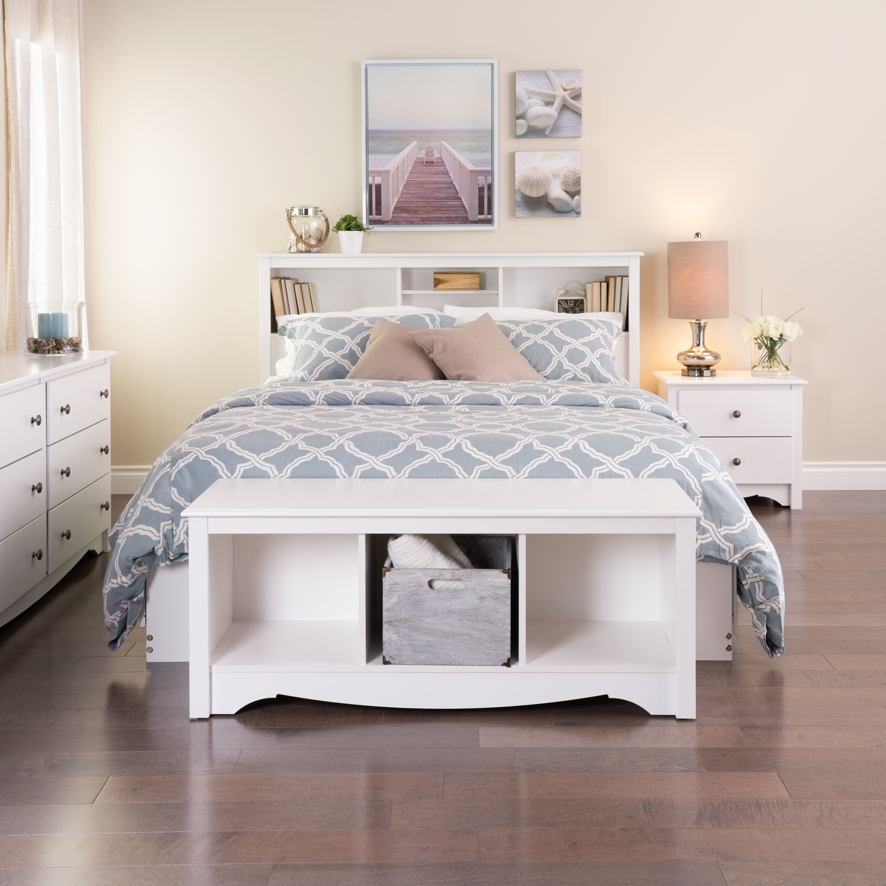 Prepac Monterey 2 Drawer Nightstand White Walmart Com Walmart Com