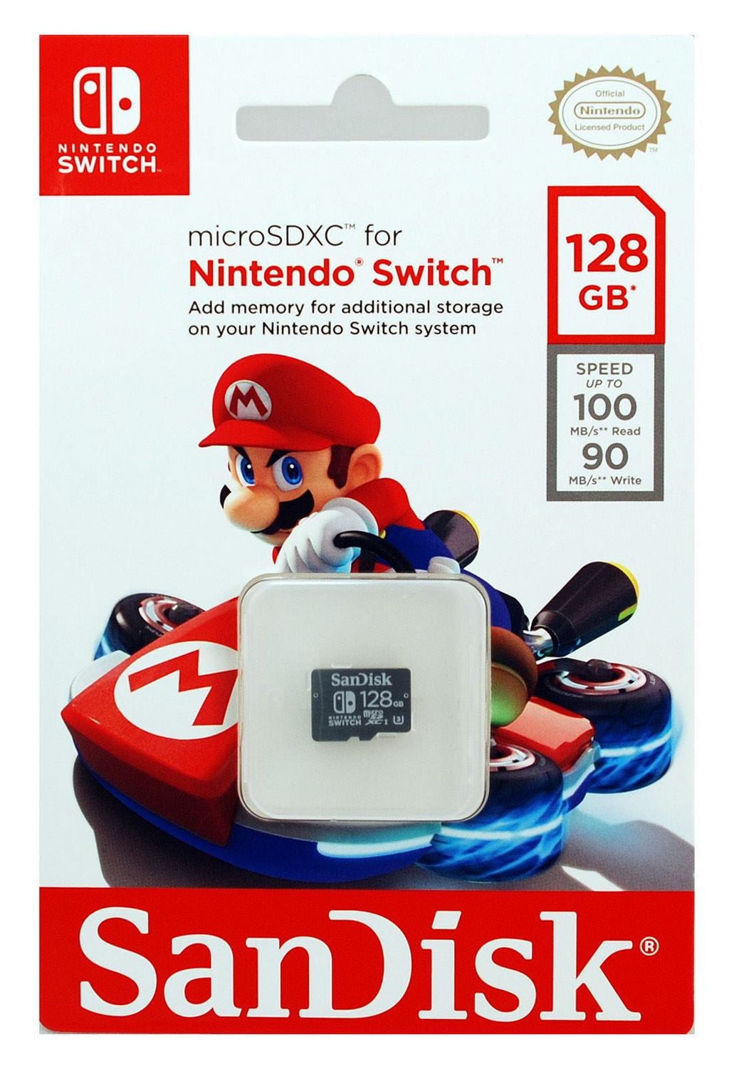 SanDisk 128GB Microsdxc UHS-I Card for Nintendo Switch - SDSQXAT