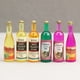 thumbnail image 3 of Juego de bebidas en miniatura Dollhouse, 6 botellas de vino de resina, 3 of 3