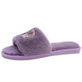 thumbnail image 2 of Viluyesy Womens Slide Slippers Fuzzy Plush Open Toe Slip On Cushioned Non Slip Warm Indoor House Shoes Soft Flat Cozy Slides Purple Size 7.5-8.5, 2 of 6