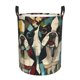 thumbnail image 1 of Fotbe Colorful Bulldog Duo Cesto de Ropa con Asas, Cesto Impermeable de Gran Capacidad, Bolsa de Lavado para Dormitorio, Cesto de Ropa con Ruedas y Asas-Small, 1 of 6