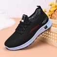 thumbnail image 2 of EKVAHL Orthopedic Lace Up Sneakers for Women, Knit Mesh Arch Support Wide Fit Rebound Cushioned Walking Shoes, Non Slip Daily Fitness Trainers Black, 2 of 5