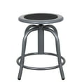thumbnail image 5 of Vince Swivel Stool with Steel Seat, Grey Frame, Grey Seat with Black Center, 5 of 7