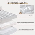 thumbnail image 4 of Vccoem Cooling Mattress Topper Twin XL White, Extra Thick Quilted Mattress Pad, Deep Pocket Fit, Breathable Plush Bed Topper, Hypoallergenic, 4 of 11