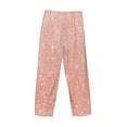 thumbnail image 5 of Daiia Men'S Rose Gold Glitter Pants,Bottoms Sleep Lounge,Pajama Pants,Pj Bottoms Drawstring And Pockets-Small, 5 of 9