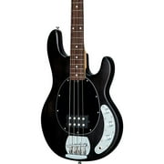 Sterling by Music Man S.U.B. StingRay RAY4 Electric Bass Guitar - Satin Transparent Black Black Pickguard