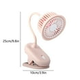 thumbnail image 2 of RXMEKW Clip On Fan Small Fan Clip-On Desktop Small Fan Usb Rechargeable Desktop Clip-On Small Fan, 2 of 6
