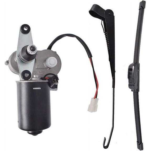 PET-U B1201-00901 UTV 12V Electric Windshield Wiper Motor Hard Coated Kit Replacement for Polaris RZR Kawasaki Can-Am Maverick X3 R