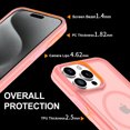 thumbnail image 2 of for iPhone 15 Pro Luxury Magnetic Case, [Military Drop Protection] [Compatible with MagSafe] Anti-Scratch Shockproof Matte Ultra Slim Lightweight Translucent Case for iPhone 15 Pro, Hotpink, 2 of 7