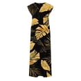 thumbnail image 4 of Edvintorg Long Dresses for Women Sleeveless Casual Loose Floral Sun Dress Summer Holiday Dresses with Split, 4 of 6