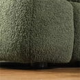 thumbnail image 6 of 3 Seater Sofa, 84" Modern Boucle Fabric Tufted Upholstered Accent Sofa with Solid Wood Frame and Thicken Cushion, Mid Century Couch Furniture for Living Room Office, Olive Green, 6 of 7