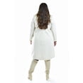 thumbnail image 3 of Abrigo largo con textura Roman Fashion 2009 Hueso beige 38 Tallas Extras, 3 of 7