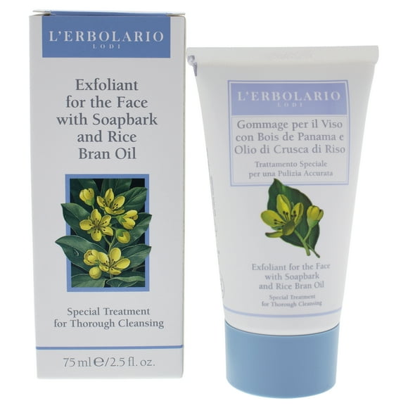 Limpiador Jabón Exfoliante LErbolario Aceite de Salvado de Arroz 2.5 oz