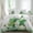 Off-White, variant on St Patrick's Day Set of 4 Bedding Quilt Covers, Green Gnomes Shamrock Cloud Plants Rainbow 4-Piece Bed Sheet Set with Extra Soft Bed Sheets Quilt Cover Pillowcase, Queen