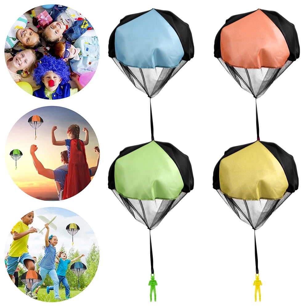 4PCS Hand Throwing Kids Mini Play Parachute Soldier Outdoor Sports Children Toys