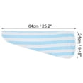 thumbnail image 2 of 1 Pc Women Breathable Stripe Hair Drying Towel for Bathroom Vacation Blue White Coral Velvet, 2 of 3
