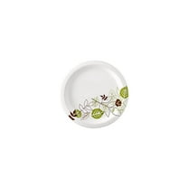 Dixie® Medium-Weight 7" Paper Plates, UX7WS, 125 Plates per Pack, 2 Packs per Case (500 Count)