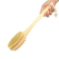 thumbnail image 7 of Bath Shower Brush Long Handle Back Scrubber Body Exfoliator with Soft and Firm for Wet Dry Skin Brushing, 7 of 7
