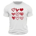 thumbnail image 4 of PNTUTB Short Sleeve T-shirt for Men's Fashion Valentine's Day Themed Prints Crew Neck Casual Loose Comfort, 4 of 5