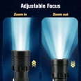 thumbnail image 4 of YTAKY Powerful Flashlight 200000 Lumens, XHP90 LED, Rechargeable Waterproof Flashlight, Super Bright Handheld, Zoomable Torch for Hiking Camping, 4 of 6