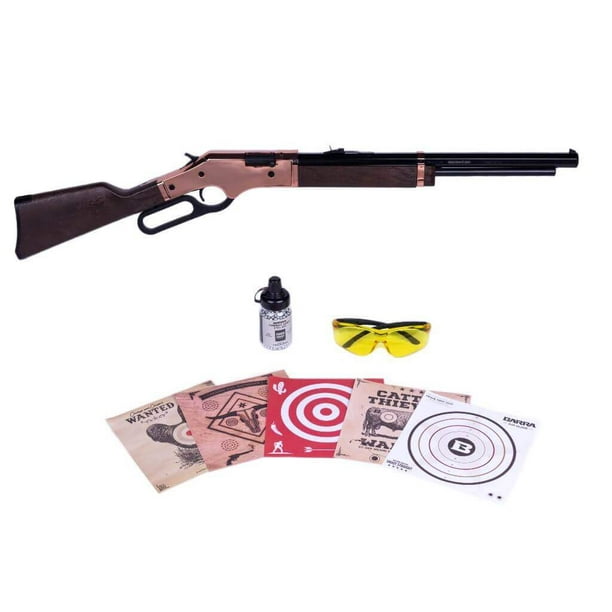 Barra 1866 Rosie 0 177 Caliber Youth Pump Action Air Gun With Kit Rose Gold Walmart Com