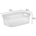 thumbnail image 2 of Sterilite 4.25x8x12.25 In Storage Bin with Carry Handles, Clear (32 Pack), 2 of 7