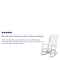 thumbnail image 4 of Flash Furniture Winston All-Weather Poly Resin Rocking Chair in White, 4 of 12