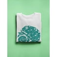 thumbnail image 3 of Linocut Chameleon.  Sweatshirt Women -Image by Shutterstock, Female Small, 3 of 4