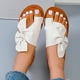 thumbnail image 4 of Amzcrzy Zapatos de mujer,Zapatos de mujer,Zapatillas de mujer, Pantuflas planas informales de verano para mujer, cómodas y antideslizantes con lazo. Sandalias Mujer Zapatillas De Casa, 4 of 7