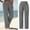 Grey, variant on Womens Daily Home Outdoor Elastic Waist Side Pockets Trousers Casual Pants Fashions Women Women's Warm up Pants Business Casual Women Pants plus Size Casual Womens Pants with Pockets Womens Flax Pants