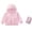Pink, variant on Kids Sun Jacket Lightweights Hooded Coat Packable with Carry Pouch Summer Fall Coat for Boys Girls 3-12Y